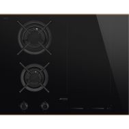Комбинированная варочная панель газ + индукция SMEG PM6643R