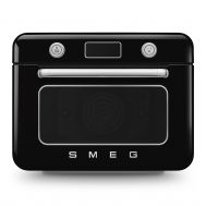 Мини печь SMEG COF01BLEU с паром и функцией "Аэрогриль", 10 функций, цвет черный