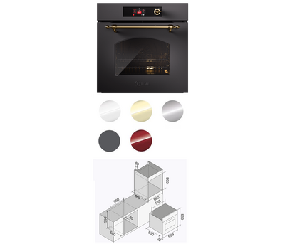 Многофункциональный духовой шкаф ILVE OV60-SNT3/MGB