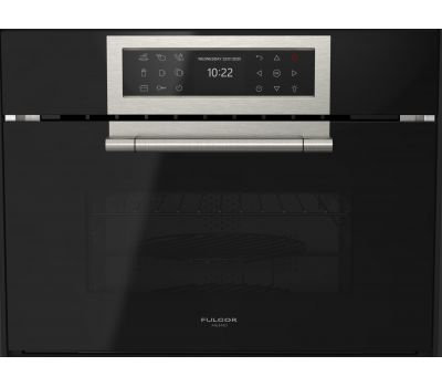 Микроволновая печь с грилем Fulgor Milano FCLGMO 4508 TEM BK  (черное стекло)