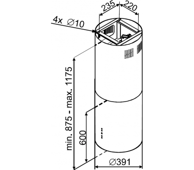 Островная вытяжка BRANDT BHY2353B