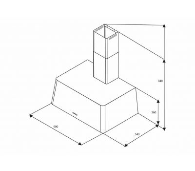 Вытяжка Lofra RAINBOW 90 NERO MAT