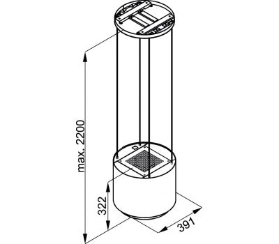 Островная вытяжка BRANDT BHI2353G