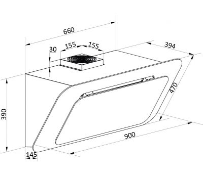 Наклонная вытяжка BRANDT BHV1974IB