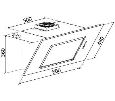 Настенная вытяжка кухонная BRANDT BHV6801X