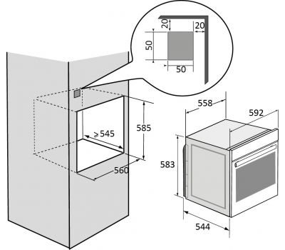 Встраиваемый духовой шкаф BRANDT BOH7532B