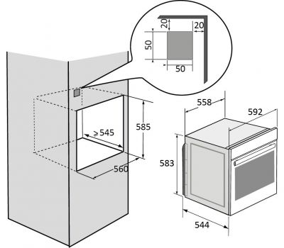 Встраиваемый духовой шкаф BRANDT BOH7534LX