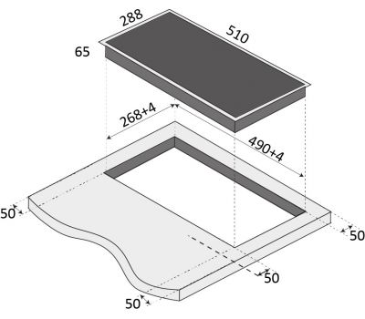Электрическая варочная панель BRANDT BPV6222B