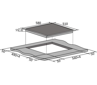 Электрическая варочная панель BRANDT BPV6322B