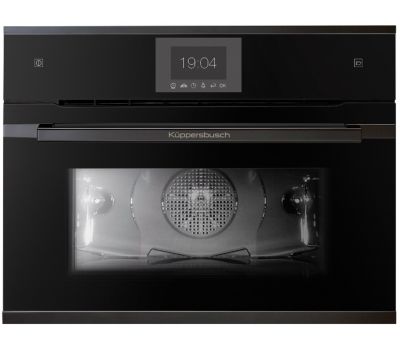 Компактный духовой шкаф с паром Kuppersbusch CBD 6550.0 S2 Black Chrome
