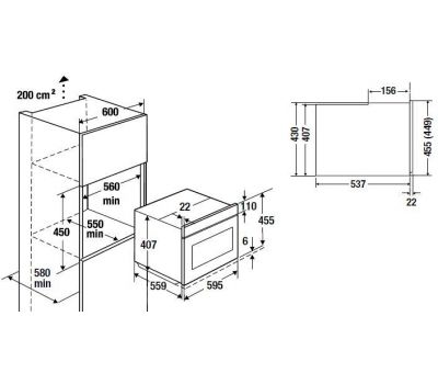 Компактный духовой шкаф с паром Kuppersbusch CBD 6550.0 S2 Black Chrome