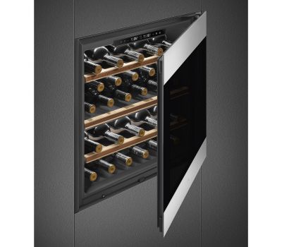 Холодильный шкаф для вина встраиваемый SMEG CVI329X3