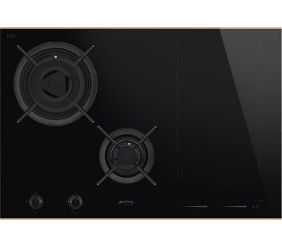 Комбинированная варочная панель газ + индукция SMEG PM6743R