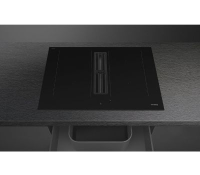 Индукционная варочная панель SMEG HOBD472D2 со встроенной вытяжкой
