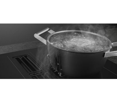 Индукционная варочная панель SMEG HOBD472D2 со встроенной вытяжкой