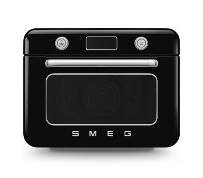 Мини печь SMEG COF01BLEU с паром и функцией "Аэрогриль", 10 функций, цвет черный