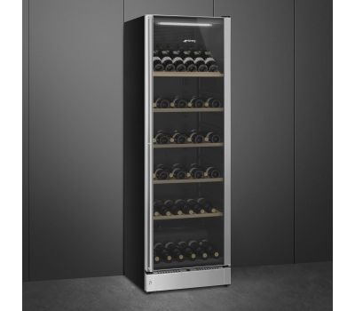 Отдельностоящий холодильный шкаф для вина SMEG SCV115G
