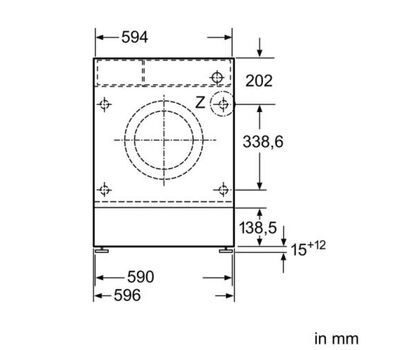 Встраиваемая стиральная машина Bosch WIW28443