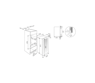 Встраиваемый винный шкаф Kuppersbusch FWK 2852.0 S