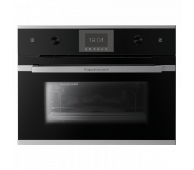 Паровой шкаф Kuppersbusch CD 6350.0 S черная (без ручки, серый дисплей)