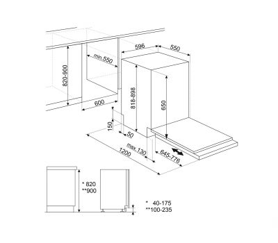Встраиваемая посудомоечная машина SMEG STL362DQ