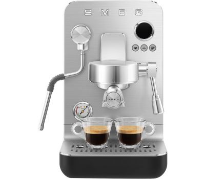 Рожковая эспрессо кофемашина SMEG EMC02BLMEU   цвет чёрный матовый