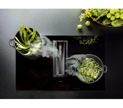 Вытяжка и индукция Falmec QUANTUM  PRO 90 VETRO NERO (вытяжка+индукция)