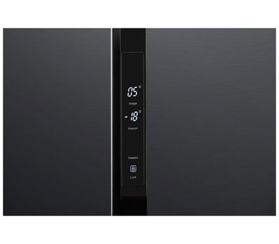 Холодильник Side by Side Hyundai CS5003F черная сталь