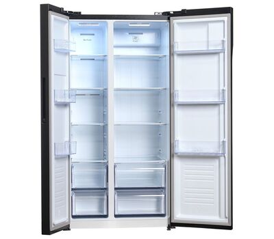 Холодильник Side by Side Hyundai CS5003F черная сталь