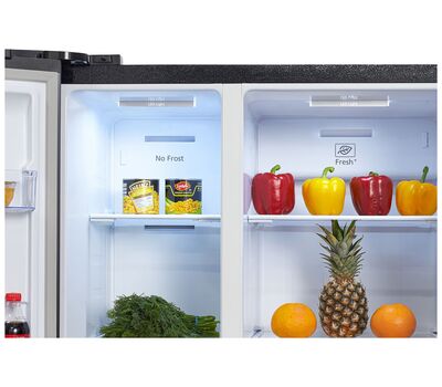 Холодильник Side by Side Hyundai CS5003F черная сталь