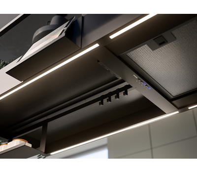 Вытяжка островная FALMEC SPAZIO IS.180 NERO (островная, 180 см, чёрная)