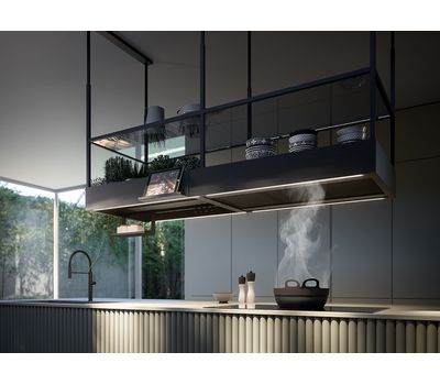 Вытяжка островная FALMEC SPAZIO IS.180 NERO (островная, 180 см, чёрная)