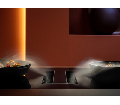 Вытяжка и индукция Falmec ZERO 84 VETRO NERO