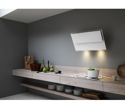 Вытяжка настенная Falmec VERSO 55 WHITE, белое стекло