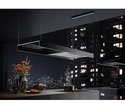 Вытяжка Falmec LIGHT ISOLA 180 (вытяжка, островная, чёрная)