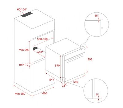 Духовой шкаф TEKA HLB 8550 SC NIGHT RIVER BLACK