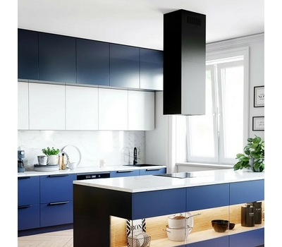 Вытяжка островная Falmec MIRA BLACK PLUS IS 40, чёрная