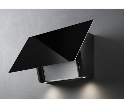 Настенная вытяжка FALMEC COVER 85 GLASS BLACK GLOSSY (вытяжка пристенная, чёрная) CCFN85.E0P2#ZZZN460F