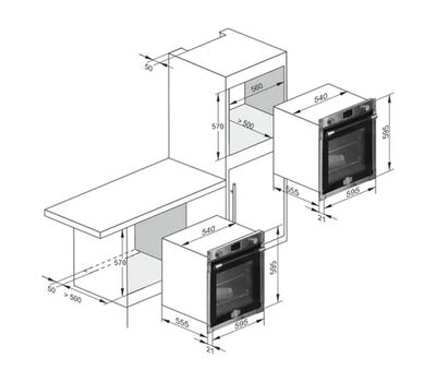 Встраиваемый электрический духовой шкаф Kaiser EH 6306 N R -Air fryer