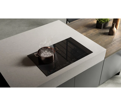 Индукционная варочная панель с вытяжкой Kuppersbusch KMI 8500.0 SR Black Velvet