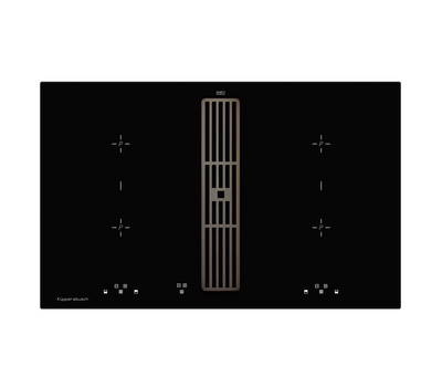 Индукционная варочная панель с вытяжкой Kuppersbusch KMI 8500.0 SR Black Chrome