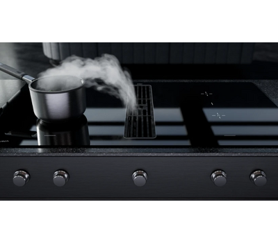Индукционная варочная панель с вытяжкой Kuppersbusch KMI 8500.0 SR Black Velvet
