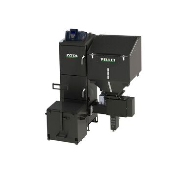 Котел пеллетный ZOTA Pellet Black 65 кВт 2R-500 комплект (корпус + мех. подачи + горелка + бункер)