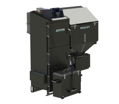 Котел пеллетный ZOTA Pellet Black 65 кВт 2R-500 комплект (корпус + мех. подачи + горелка + бункер)