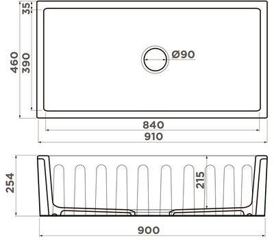 Мойка Omoikiri Mikura 91-PE Natceramic