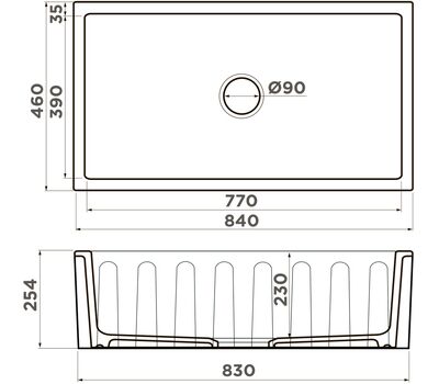 Мойка Omoikiri Mikura 83-SB Natceramic/smoky blue