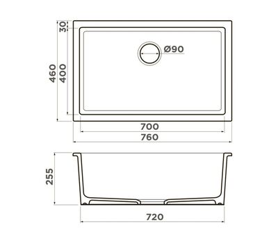 Мойка Omoikiri Okinoshima 76-U/I-OL Natceramic/olive