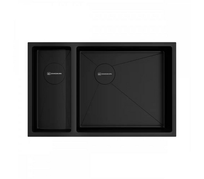 Мойка Omoikiri Taki 69-2-U/IF-GB-L Side нерж. сталь/графит