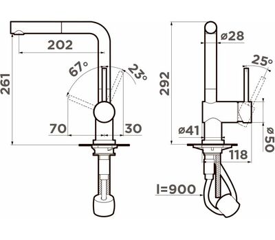 Смеситель OMOIKIRI  Akashi-S-C латунь/хром								