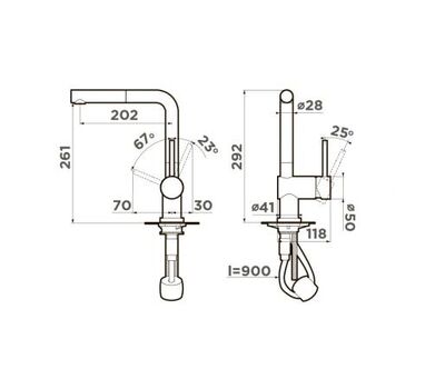 Смеситель OMOIKIRI  Akashi-S-LG латунь/светлое золото					
